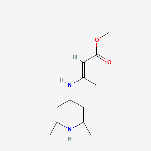 molecular formula C15H28N2O2 B5594071 ethyl 3-[(2,2,6,6-tetramethyl-4-piperidinyl)amino]-2-butenoate 