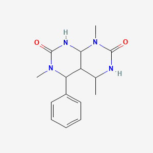 molecular formula C15H20N4O2 B5594092 1,4,6-trimethyl-5-phenylhexahydropyrimido[4,5-d]pyrimidine-2,7(1H,3H)-dione 