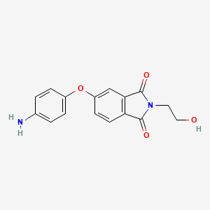 molecular formula C16H14N2O4 B5594113 5-(4-aminophenoxy)-2-(2-hydroxyethyl)-1H-isoindole-1,3(2H)-dione 