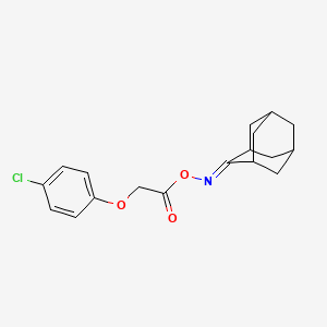 molecular formula C18H20ClNO3 B5594182 2-adamantanone O-[2-(4-chlorophenoxy)acetyl]oxime 