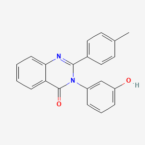 molecular formula C21H16N2O2 B5594253 3-(3-hydroxyphenyl)-2-(4-methylphenyl)-4(3H)-quinazolinone 