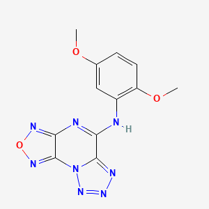 molecular formula C12H10N8O3 B5594296 N-(2,5-二甲氧基苯基)[1,2,5]恶二唑[3,4-e]四唑[1,5-a]哒嗪-5-胺 