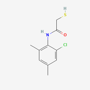 molecular formula C10H12ClNOS B5594320 N-(2-氯-4,6-二甲苯基)-2-巯基乙酰胺 