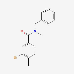 molecular formula C16H16BrNO B5594324 N-benzyl-3-bromo-N,4-dimethylbenzamide 
