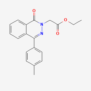 molecular formula C19H18N2O3 B5594341 ethyl [4-(4-methylphenyl)-1-oxo-2(1H)-phthalazinyl]acetate 
