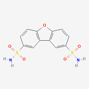 molecular formula C12H10N2O5S2 B5594462 二苯并[b,d]呋喃-2,8-二磺酰胺 