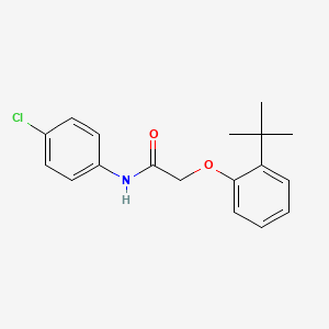 2-(2-tert-butylphenoxy)-N-(4-chlorophenyl)acetamide