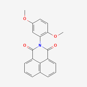molecular formula C20H15NO4 B5594506 2-(2,5-dimethoxyphenyl)-1H-benzo[de]isoquinoline-1,3(2H)-dione 