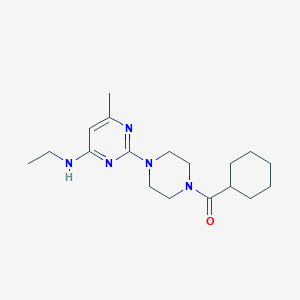 2-[4-(cyclohexylcarbonyl)-1-piperazinyl]-N-ethyl-6-methyl-4-pyrimidinamine
