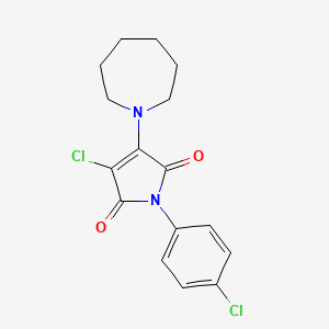 3-(1-azepanyl)-4-chloro-1-(4-chlorophenyl)-1H-pyrrole-2,5-dione