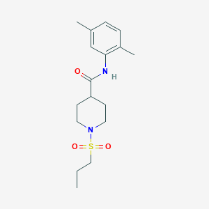 N-(2,5-dimethylphenyl)-1-(propylsulfonyl)-4-piperidinecarboxamide