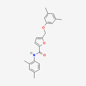 molecular formula C22H23NO3 B5594704 5-[(3,5-二甲基苯氧基)甲基]-N-(2,4-二甲基苯基)-2-呋喃酰胺 