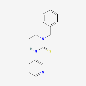 molecular formula C16H19N3S B5594734 N-benzyl-N-isopropyl-N'-3-pyridinylthiourea 