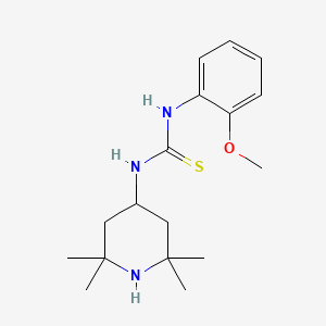 N-(2-methoxyphenyl)-N'-(2,2,6,6-tetramethyl-4-piperidinyl)thiourea