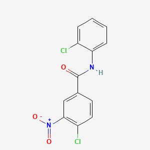 molecular formula C13H8Cl2N2O3 B5594771 4-chloro-N-(2-chlorophenyl)-3-nitrobenzamide 