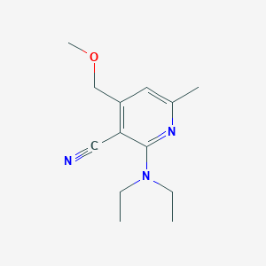 molecular formula C13H19N3O B5594817 2-(二乙氨基)-4-(甲氧基甲基)-6-甲基烟腈 