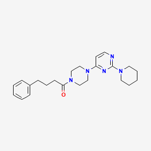 4-[4-(4-phenylbutanoyl)-1-piperazinyl]-2-(1-piperidinyl)pyrimidine