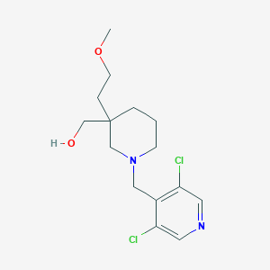 [1-[(3,5-dichloro-4-pyridinyl)methyl]-3-(2-methoxyethyl)-3-piperidinyl]methanol