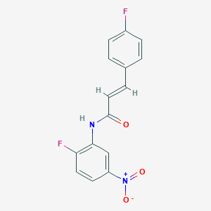 N-(2-fluoro-5-nitrophenyl)-3-(4-fluorophenyl)acrylamide