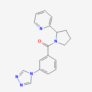 2-{1-[3-(4H-1,2,4-triazol-4-yl)benzoyl]-2-pyrrolidinyl}pyridine