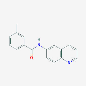 molecular formula C17H14N2O B5594905 3-methyl-N-6-quinolinylbenzamide 