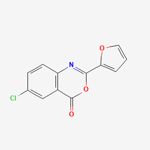 molecular formula C12H6ClNO3 B5594908 6-chloro-2-(2-furyl)-4H-3,1-benzoxazin-4-one 