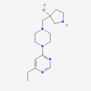 3-{[4-(6-ethyl-4-pyrimidinyl)-1-piperazinyl]methyl}-3-pyrrolidinol dihydrochloride