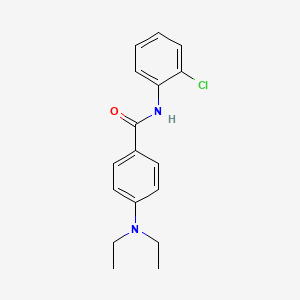 molecular formula C17H19ClN2O B5594947 N-(2-chlorophenyl)-4-(diethylamino)benzamide 