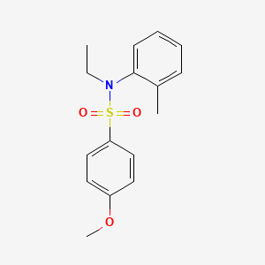 N-ethyl-4-methoxy-N-(2-methylphenyl)benzenesulfonamide