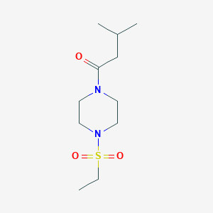1-(ethylsulfonyl)-4-(3-methylbutanoyl)piperazine