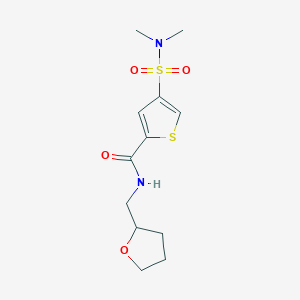 4-[(dimethylamino)sulfonyl]-N-(tetrahydro-2-furanylmethyl)-2-thiophenecarboxamide
