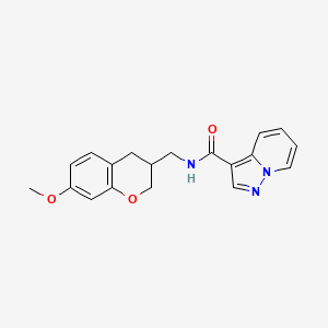 N-[(7-methoxy-3,4-dihydro-2H-chromen-3-yl)methyl]pyrazolo[1,5-a]pyridine-3-carboxamide