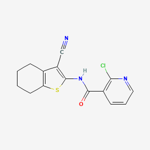 2-chloro-N-(3-cyano-4,5,6,7-tetrahydro-1-benzothien-2-yl)nicotinamide