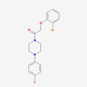 molecular formula C18H18BrFN2O2 B5595084 1-[(2-bromophenoxy)acetyl]-4-(4-fluorophenyl)piperazine 