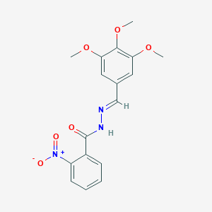 molecular formula C17H17N3O6 B5595145 2-nitro-N'-(3,4,5-trimethoxybenzylidene)benzohydrazide 