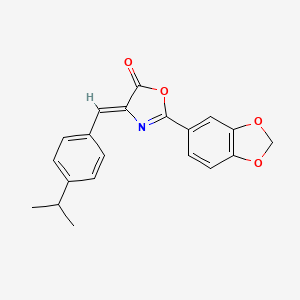 2-(1,3-benzodioxol-5-yl)-4-(4-isopropylbenzylidene)-1,3-oxazol-5(4H)-one