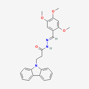 3-(9H-carbazol-9-yl)-N'-(2,4,5-trimethoxybenzylidene)propanohydrazide