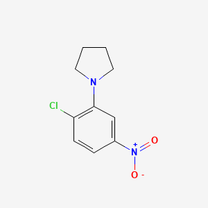 molecular formula C10H11ClN2O2 B5595265 1-(2-chloro-5-nitrophenyl)pyrrolidine 