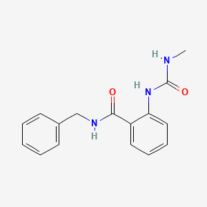 molecular formula C16H17N3O2 B5595267 N-苄基-2-{[(甲基氨基)羰基]氨基}苯甲酰胺 