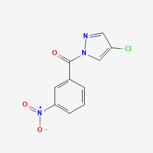 molecular formula C10H6ClN3O3 B5595273 4-chloro-1-(3-nitrobenzoyl)-1H-pyrazole 