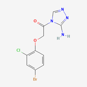 4-[(4-bromo-2-chlorophenoxy)acetyl]-4H-1,2,4-triazol-3-amine