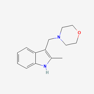 molecular formula C14H18N2O B5595291 2-methyl-3-(4-morpholinylmethyl)-1H-indole 