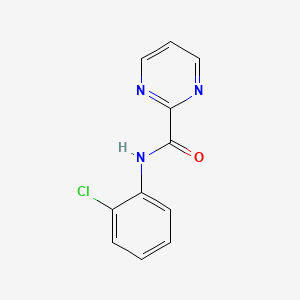 molecular formula C11H8ClN3O B5595316 N-(2-chlorophenyl)-2-pyrimidinecarboxamide 