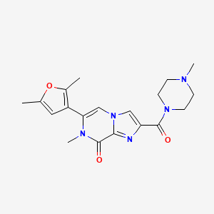 6-(2,5-dimethyl-3-furyl)-7-methyl-2-[(4-methylpiperazin-1-yl)carbonyl]imidazo[1,2-a]pyrazin-8(7H)-one