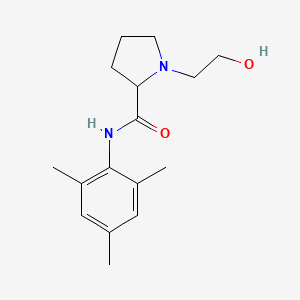 molecular formula C16H24N2O2 B5595372 1-(2-hydroxyethyl)-N-mesitylprolinamide CAS No. 62041-69-4