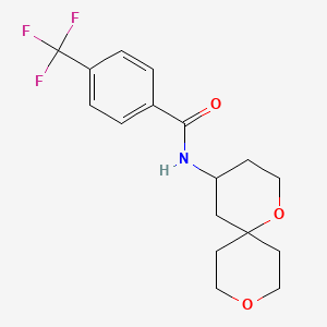 N-1,9-dioxaspiro[5.5]undec-4-yl-4-(trifluoromethyl)benzamide