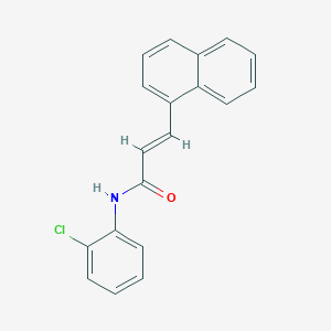 molecular formula C19H14ClNO B5595420 N-(2-chlorophenyl)-3-(1-naphthyl)acrylamide 