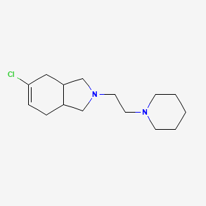 molecular formula C15H25ClN2 B5595429 5-chloro-2-[2-(1-piperidinyl)ethyl]-2,3,3a,4,7,7a-hexahydro-1H-isoindole 