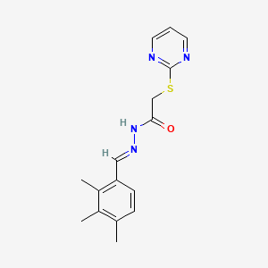 2-(2-pyrimidinylthio)-N'-(2,3,4-trimethylbenzylidene)acetohydrazide