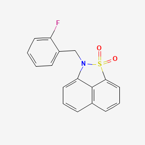 molecular formula C17H12FNO2S B5595487 2-(2-fluorobenzyl)-2H-naphtho[1,8-cd]isothiazole 1,1-dioxide 